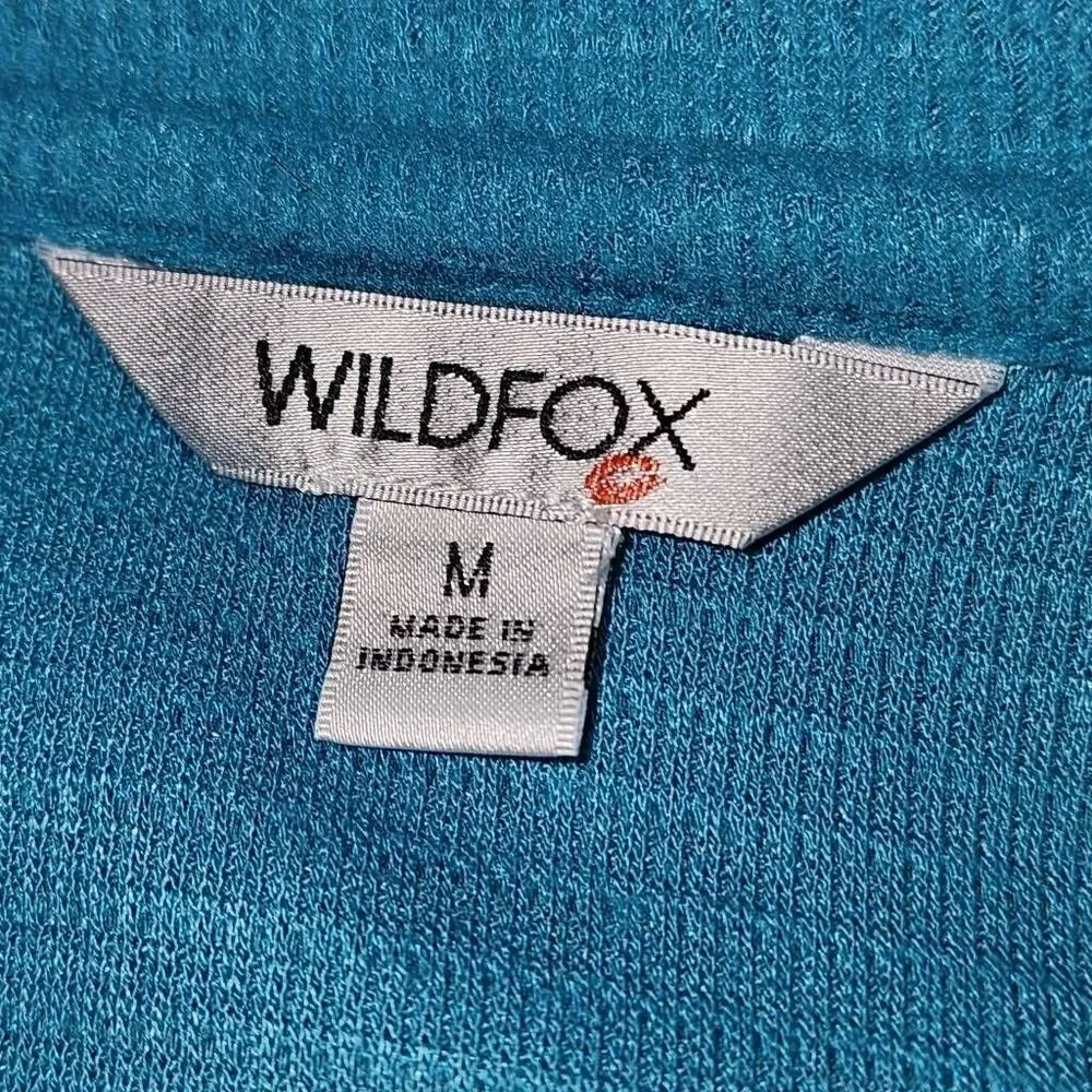 Wildfox Womens Blue V Neck Haley Brushed Short Top Sweater‎ Medium - Picture 4 of 5